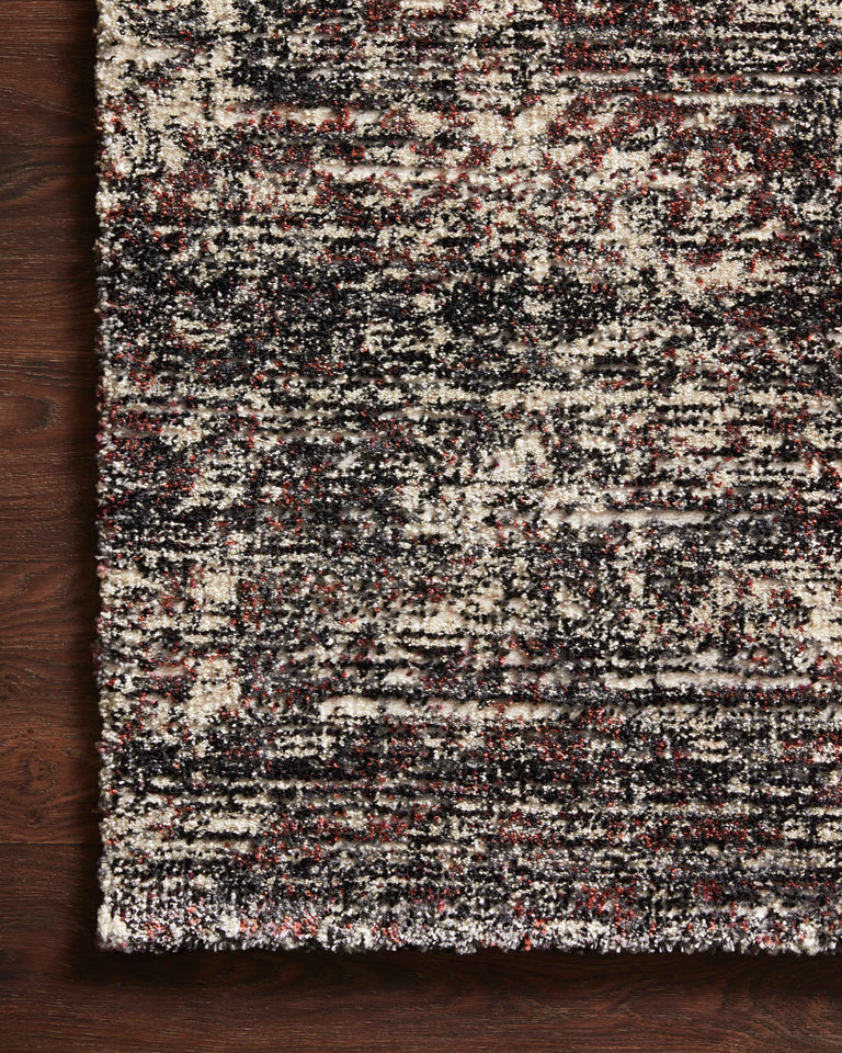 Loloi Rugs Jasmine Collection Rug in Midnight, Bordeaux - 7'10" x 10'10"