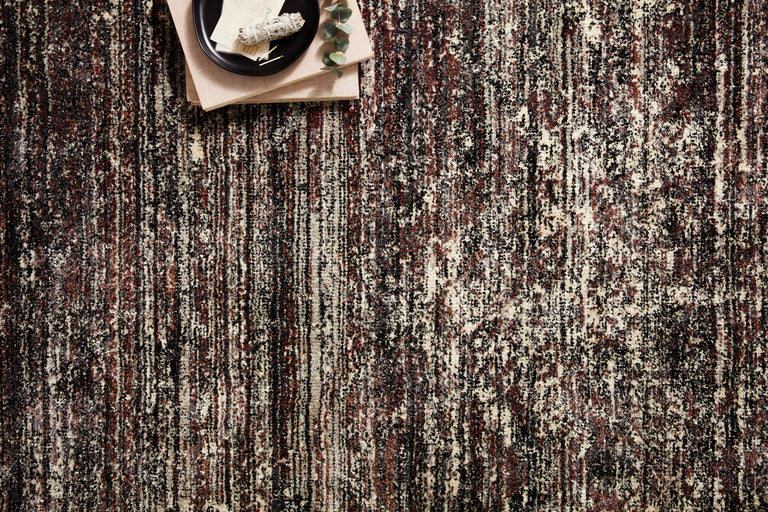 Loloi Rugs Jasmine Collection Rug in Midnight, Bordeaux - 11'6" x 15'
