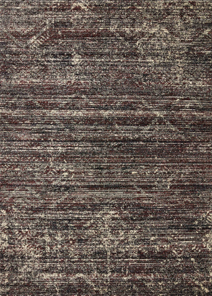 Loloi Rugs Jasmine Collection Rug in Midnight, Bordeaux - 9'6" x 13'