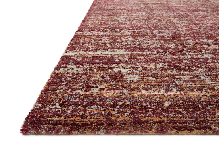 Loloi Rugs Jasmine Collection Rug in Sky, Bordeaux - 9'6" x 13'
