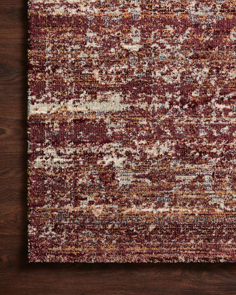 Loloi Rugs Jasmine Collection Rug in Sky, Bordeaux - 9'6" x 13'