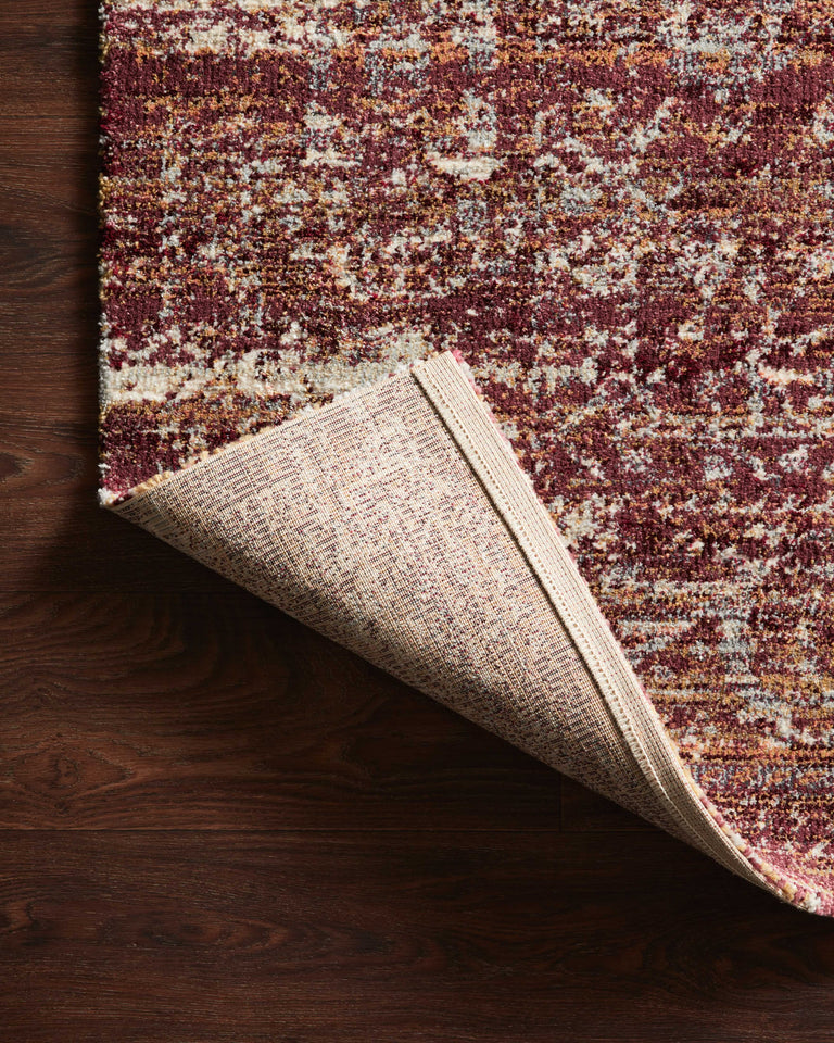 Loloi Rugs Jasmine Collection Rug in Sky, Bordeaux - 9'6" x 13'