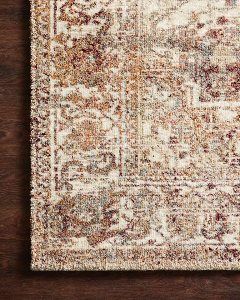 Loloi Rugs Jasmine Collection Rug in Ivory, Multi - 7'10" x 10'10"