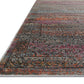 Loloi Rugs Javari Collection Rug in Charcoal, Sunset - 6'7" x 9'4"