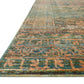 Loloi Rugs Javari Collection Rug in Lagoon, Fiesta - 6'7" x 9'4"