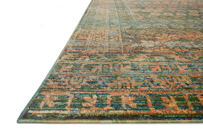 Loloi Rugs Javari Collection Rug in Lagoon, Fiesta - 7'10" x 10'