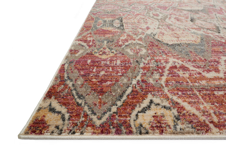 Loloi Rugs Javari Collection Rug in Berry, Ivory - 12'0" x 15'0"