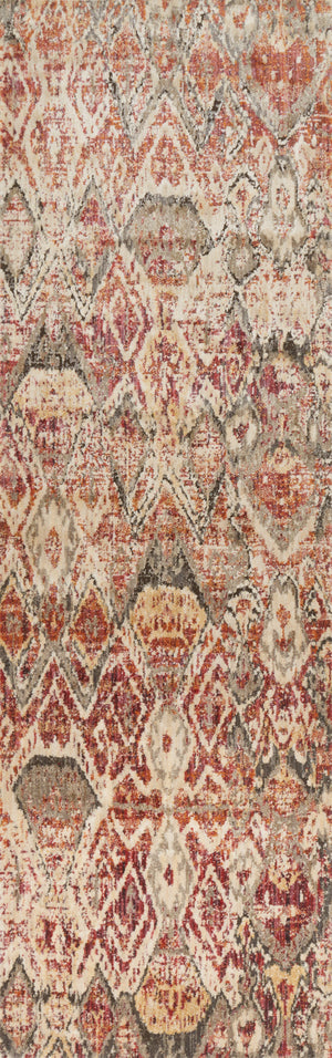 Loloi Rugs Javari Collection Rug in Berry, Ivory - 7'10" x 10'