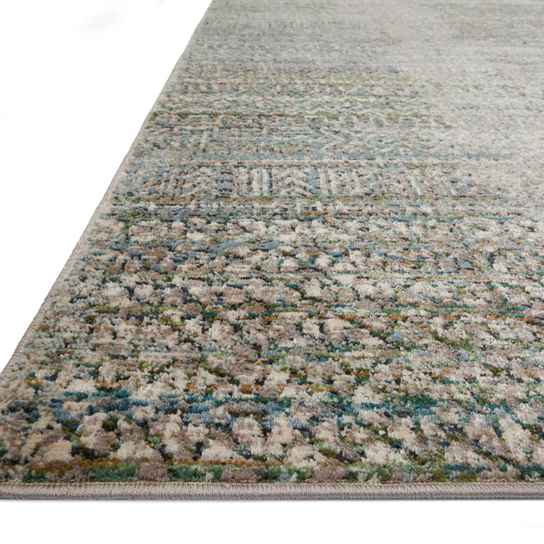 Loloi Rugs Javari Collection Rug in Ivory, Sea - 6'7" x 9'4"