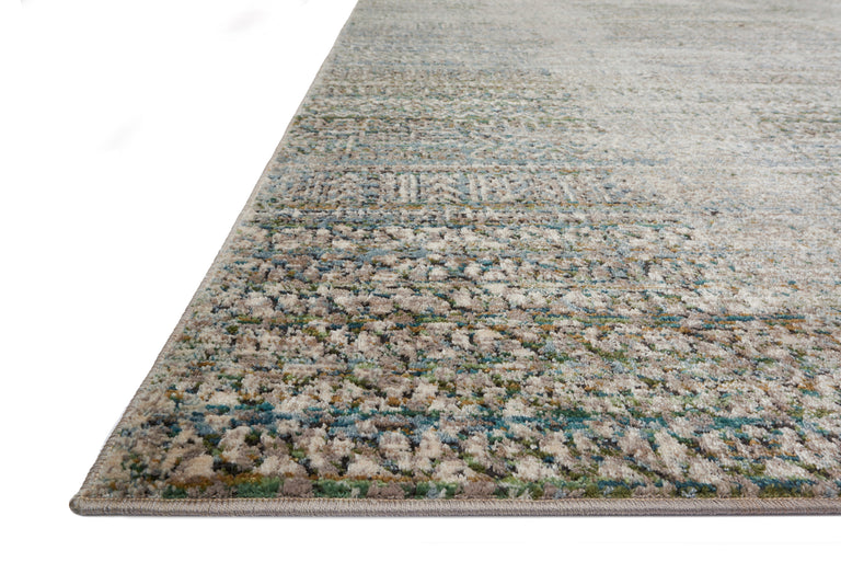 Loloi Rugs Javari Collection Rug in Ivory, Sea - 6'7" x 9'4"