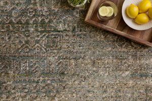 Loloi Rugs Javari Collection Rug in Ivory, Sea - 7'10" x 10'