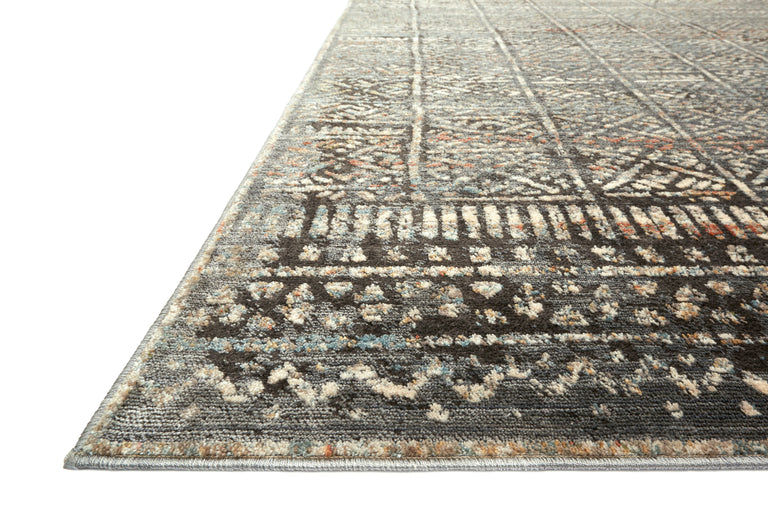 Loloi Rugs Javari Collection Rug in Charcoal, Silver - 9'6" x 12'6"