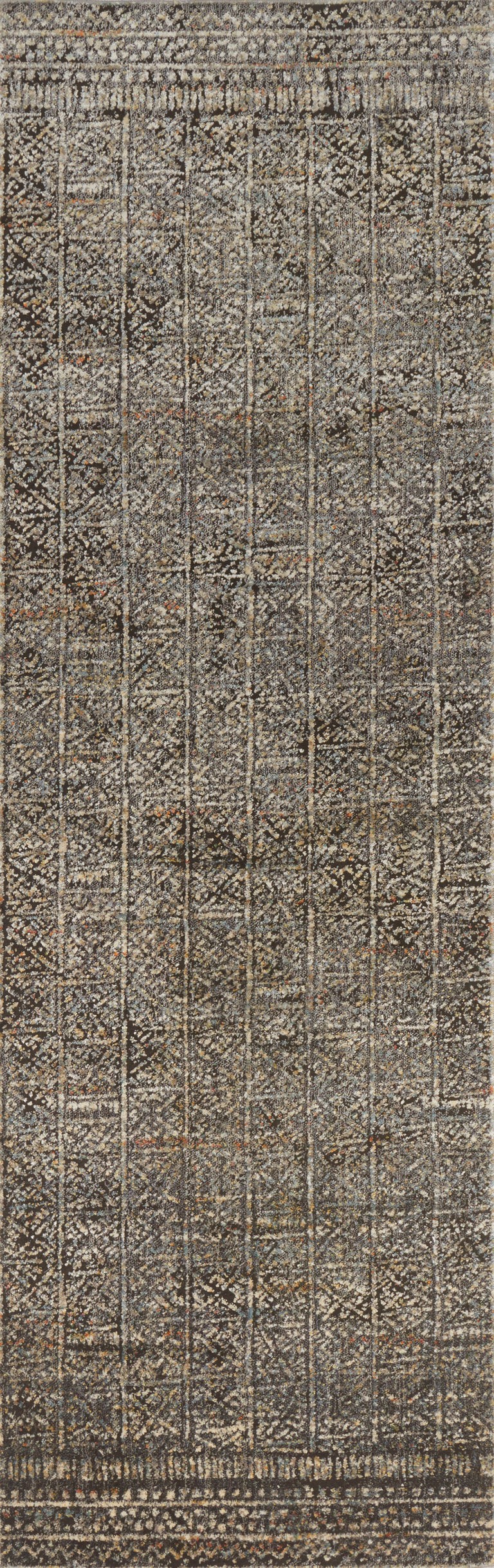 Loloi Rugs Javari Collection Rug in Charcoal, Silver - 9'6" x 12'6"