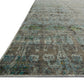 Loloi Rugs Javari Collection Rug in Steel, Lagoon - 6'7" x 9'4"
