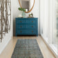 Loloi Rugs Javari Collection Rug in Steel, Lagoon - 6'7" x 9'4"