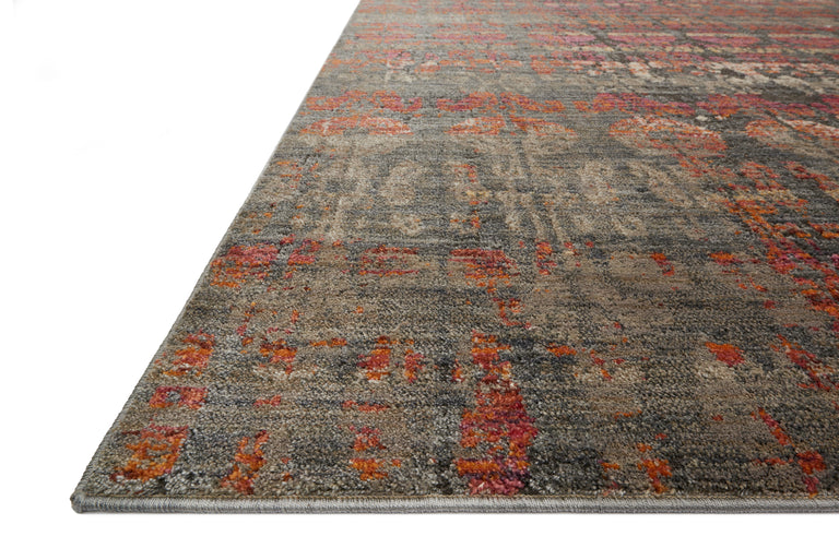 Loloi Rugs Javari Collection Rug in Steel, Sunrise - 12'0" x 15'0"