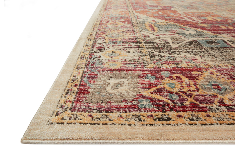 Loloi Rugs Javari Collection Rug in Berry, Sunrise - 7'10" x 10'