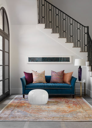 Loloi Rugs Javari Collection Rug in Berry, Sunrise - 9'6" x 12'6"