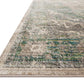 Loloi Rugs Javari Collection Rug in Grass, Ocean - 6'7" x 9'4"