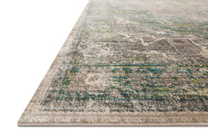 Loloi Rugs Javari Collection Rug in Grass, Ocean - 6'7" x 9'4"