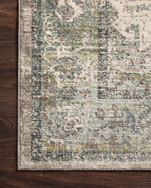 Loloi Rugs Javari Collection Rug in Grass, Ocean - 7'10" x 10'