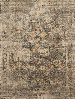 Loloi Rugs Javari Collection Rug in Grey, Multi - 6'7" x 9'4"