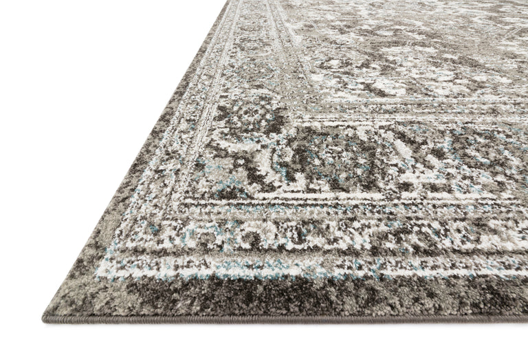 Loloi Rugs Joaquin Collection Rug in Charcoal, Ivory - 11'6" x 15'