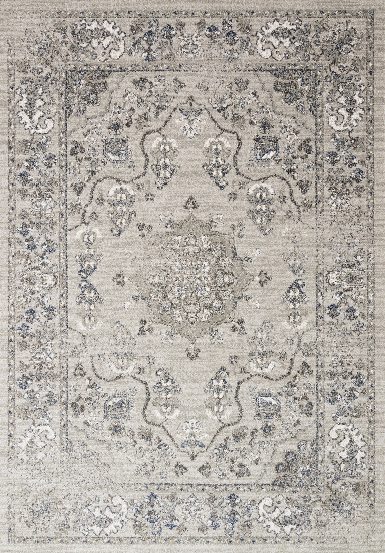 Loloi Rugs Joaquin Collection Rug in Dove, Grey - 11'6" x 15'