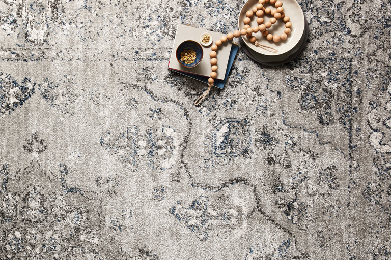 Loloi Rugs Joaquin Collection Rug in Dove, Grey - 11'6" x 15'