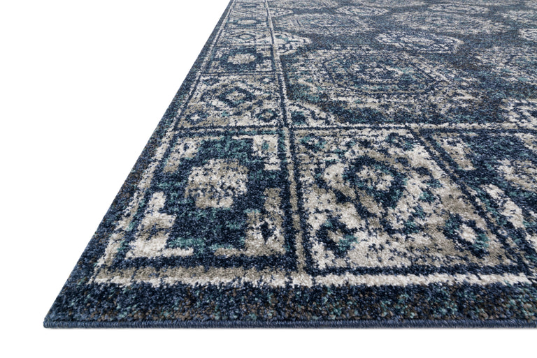 Loloi Rugs Joaquin Collection Rug in Denim, Grey - 11'6" x 15'
