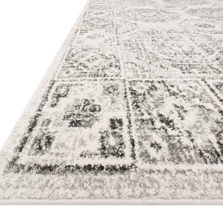 Loloi Rugs Joaquin Collection Rug in Ivory, Charcoal - 9'6" x 13'