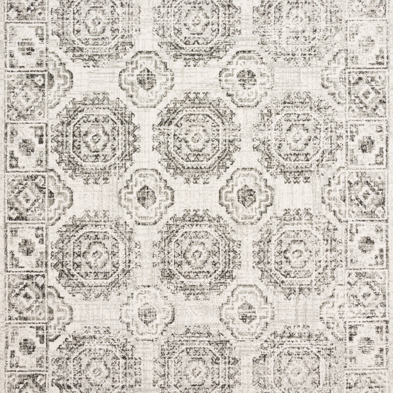 Loloi Rugs Joaquin Collection Rug in Ivory, Charcoal - 9'6" x 13'