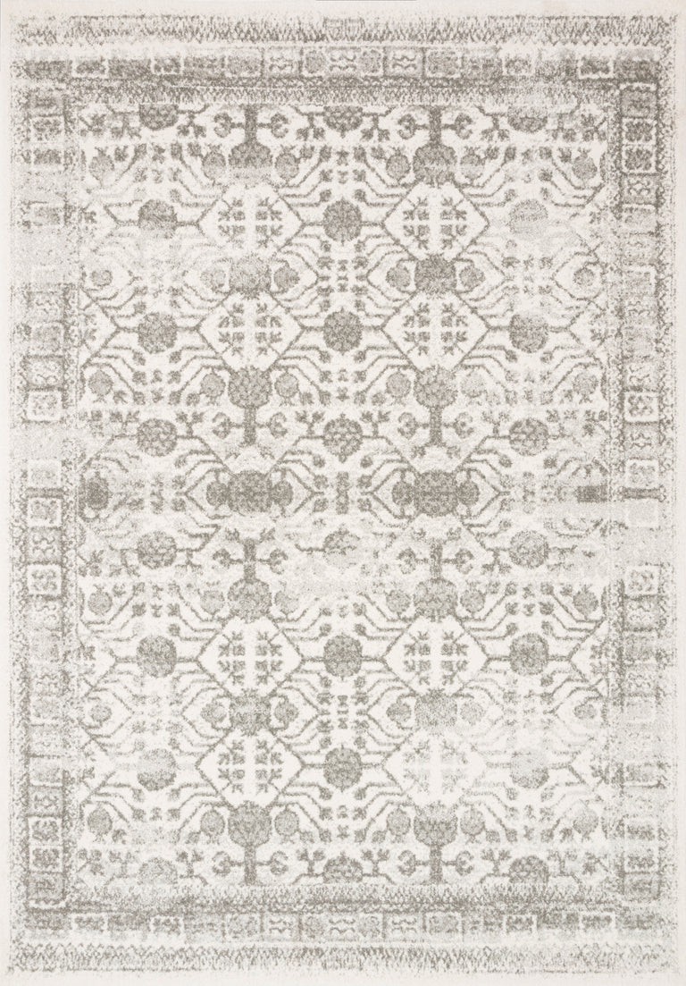 Loloi Rugs Joaquin Collection Rug in Ivory, Grey - 9'6" x 13'