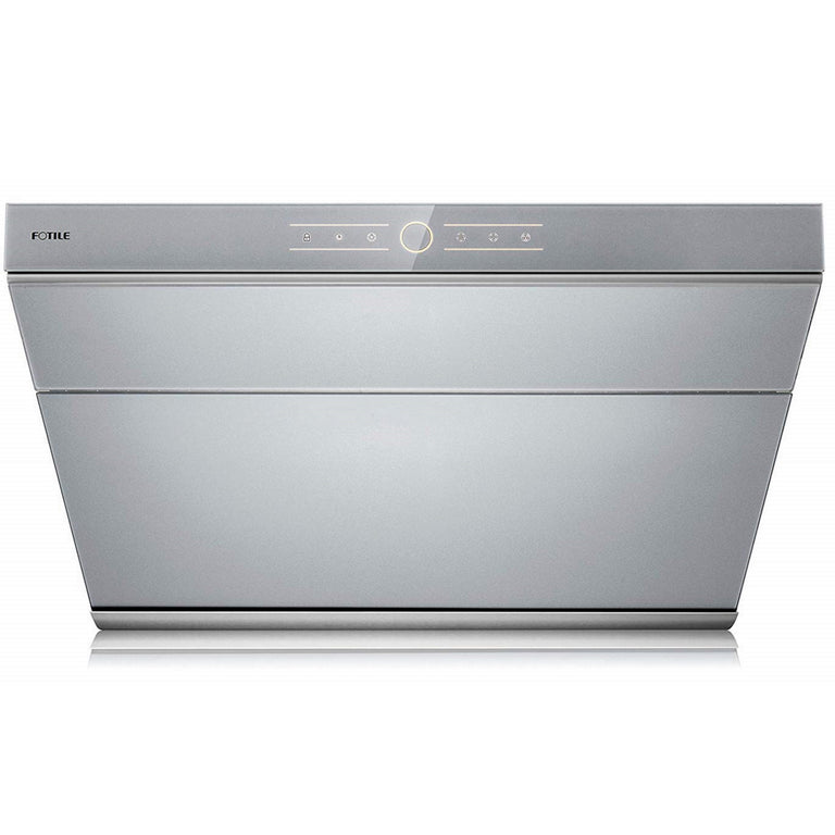 Fotile Slant Vent Series 30 in. 850 CFM Range Hood with Touchscreen in Silver Gray, JQG7501.G