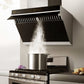 Fotile Slant Vent Series 30 in. 850 CFM Range Hood with Touchscreen in Onyx Black, JQG7501