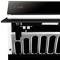 Fotile Slant Vent Series 30 in. 850 CFM Range Hood with Push Buttons in Onyx Black, JQG7522