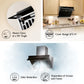 Fotile Slant Vent Series 30 in. 850 CFM Range Hood with Push Buttons in Onyx Black, JQG7522