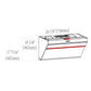 Fotile Slant Vent Series 30 in. 850 CFM Range Hood with Push Buttons in Onyx Black, JQG7522