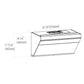 Fotile Slant Vent Series 36 in. 850 CFM Range Hood with Touchscreen in Onyx Black, JQG9001