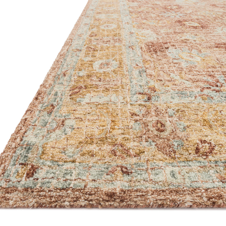 Loloi Rugs Julian Collection Rug in Terracotta, Gold - 7'9" x 9'9"