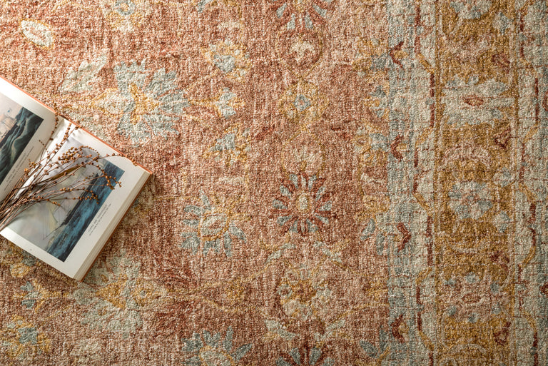 Loloi Rugs Julian Collection Rug in Terracotta, Gold - 9'3" x 13'