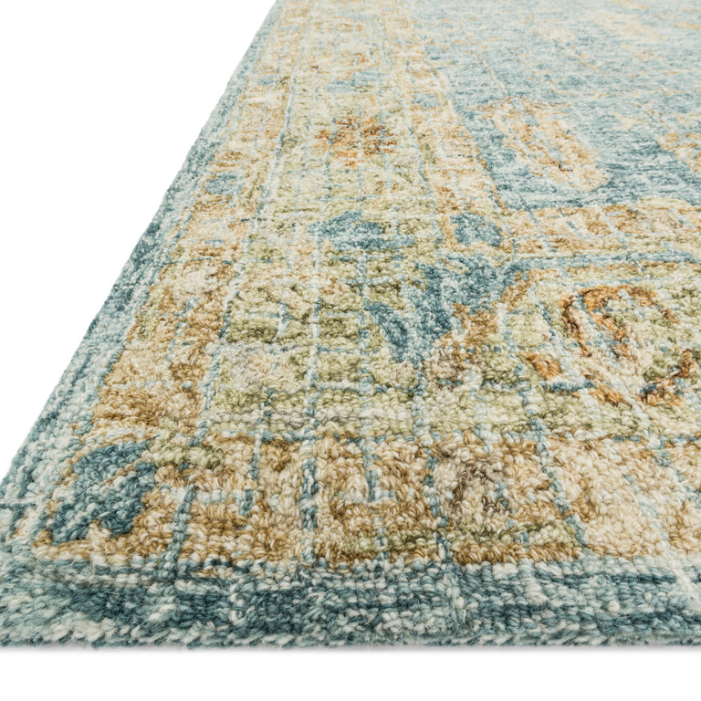 Loloi Rugs Julian Collection Rug in Blue, Gold - 7'9" x 9'9"