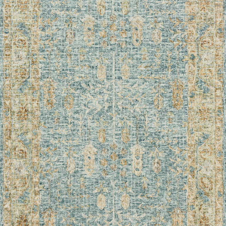 Loloi Rugs Julian Collection Rug in Blue, Gold - 7'9" x 9'9"
