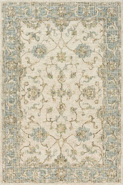 Loloi Rugs Julian Collection Rug in Ivory, Spa - 12'0" x 15'0"