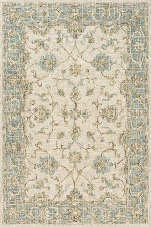 Loloi Rugs Julian Collection Rug in Ivory, Spa - 7'9" x 9'9"