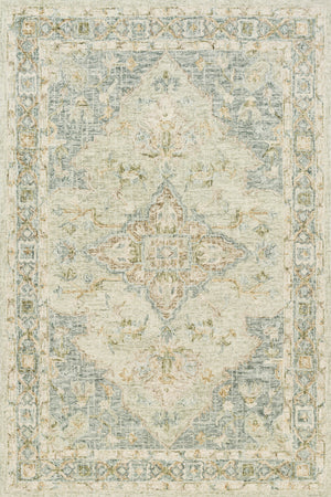 Loloi Rugs Julian Collection Rug in Seafoam Green, Spa - 7'9" x 9'9"