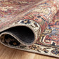 Chris Loves Julia x Loloi Rug in Merlot, Multi - 9'6" x 14'
