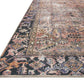 Chris Loves Julia x Loloi Rug in Terracotta, Multi - 3'6" x 5'6"