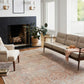 Chris Loves Julia x Loloi Rug in Tangerine, Mist - 2'6" x 9'6"