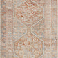 Chris Loves Julia x Loloi Rug in Tangerine, Mist - 2'6" x 12'0"